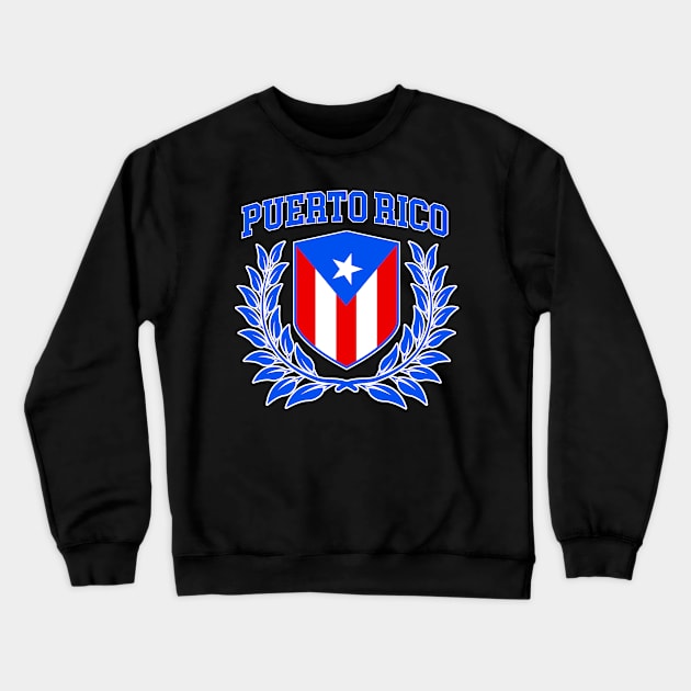 Puerto Rico Crest and Coat of Arms Crewneck Sweatshirt by Vector Deluxe